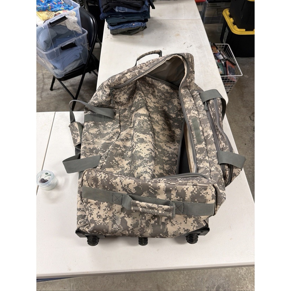 Code Alpha Army Digital Camo Deployment/Container Bag w/ Tri-Wheel